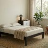Dream Beds room scene divan wooden frame and pedestal - black