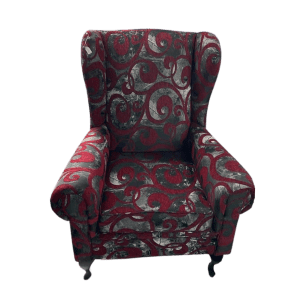 Wingback Arm Chair - Fabric, Pattern