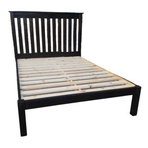 pine bed with headboard