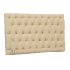 upholstered headboard in cream pu leather