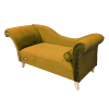 yellow chaise chair couch