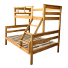 wooden tri bunk bed
