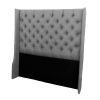 light grey headboard