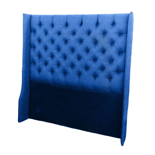 blue headboard chester wingback
