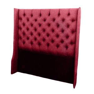 red headboard wingback chester