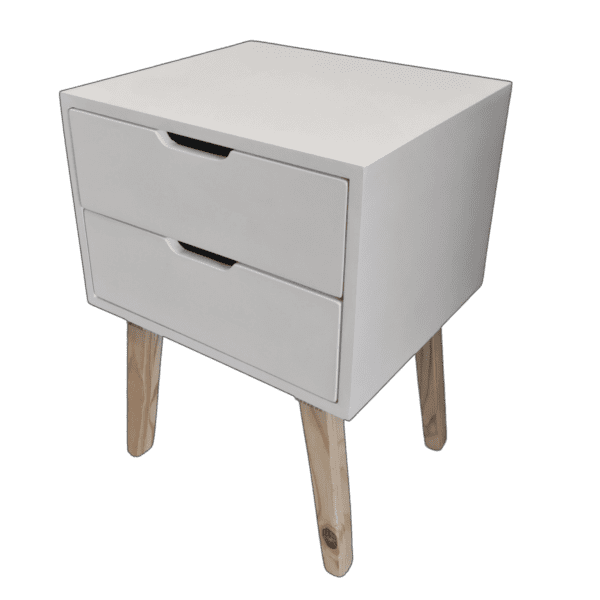 2 draw retro bed side table on special