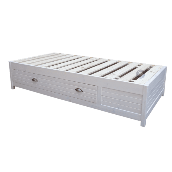 storage bed base white