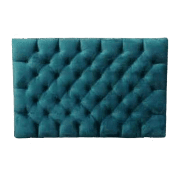 diamond button style headboard green