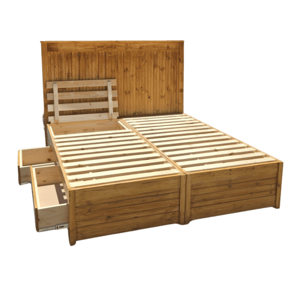wooden bed with drawers Dream Beds cape Town