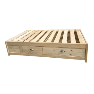 bed with drawers