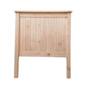 tonge and groove styled wooden headboard