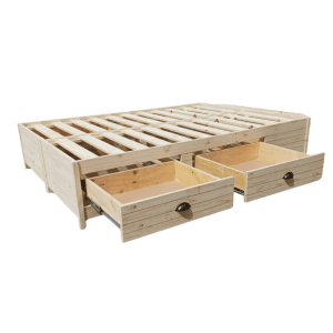 Double Storage Bed Base with drawers