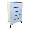 Scandi Slim 5-Drawer Chest - Dream Beds & Home