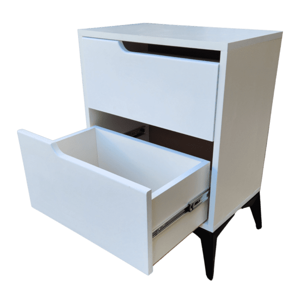 scandi slim 2 drawer bed side table - Dream Beds & Home