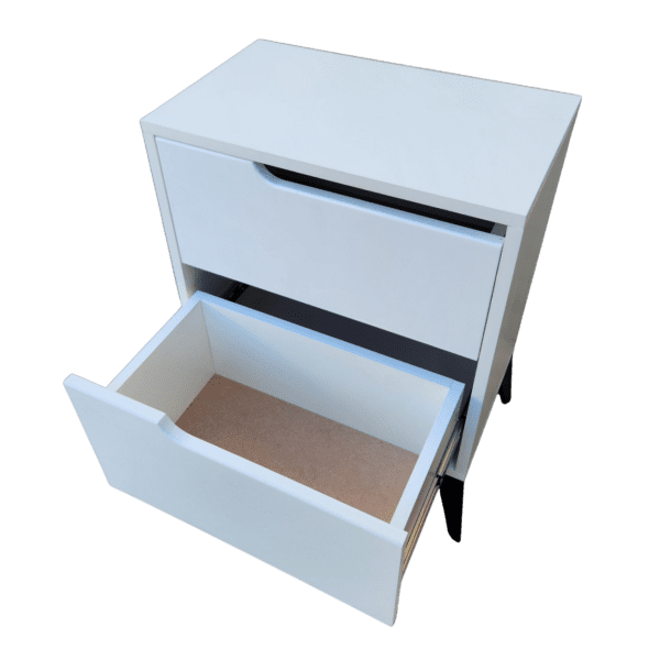 scandi slim 2 drawer bed side table - Dream Beds & Home