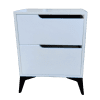 scandi slim 2 drawer bed side table - Dream Beds & Home