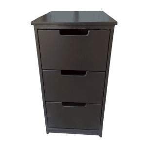3 Drawer Chest or Side Table - Black