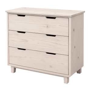 Conte Pine 3 Drawer Chest White Washed