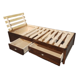 Dark Oak Storage Base with Drawers