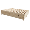 wooden Storage Bed Base with Drawers