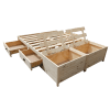 wooden Storage Bed Base with Drawers