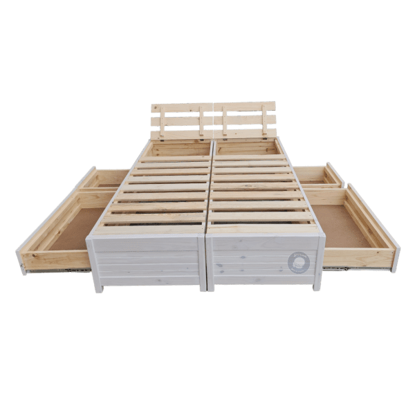 wooden Storage Bed Base with Drawers