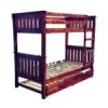 Three Quarter Double Bunk Bed Beach Style -107cm