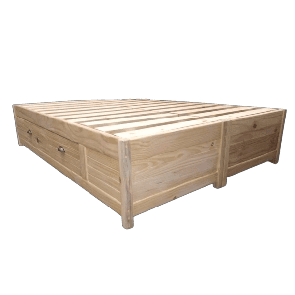 wooden Storage Bed Base with Drawers