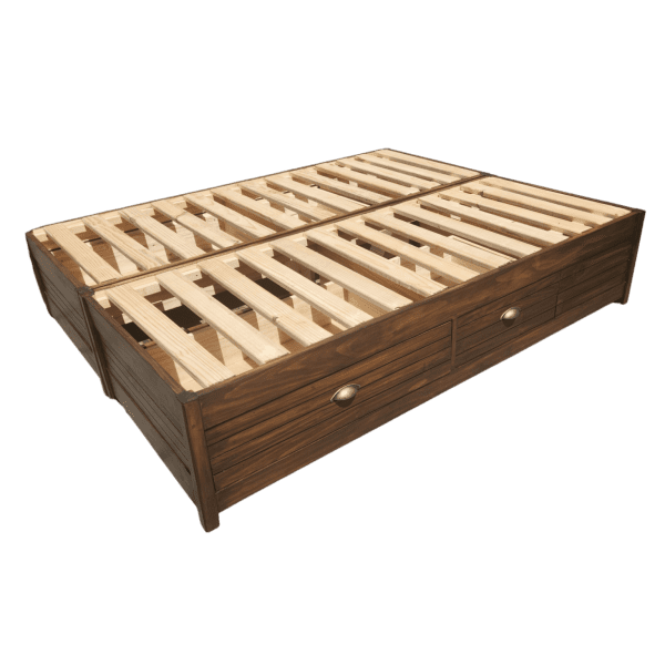 wooden Storage Bed Base with Drawers