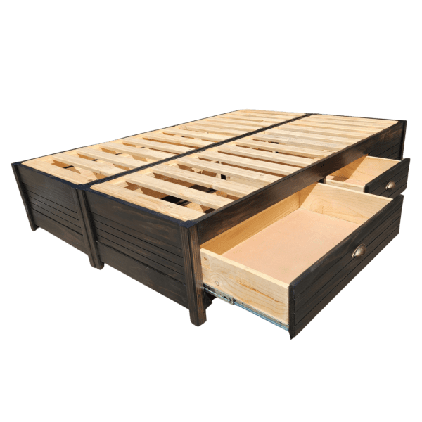 wooden Storage Bed Base with Drawers