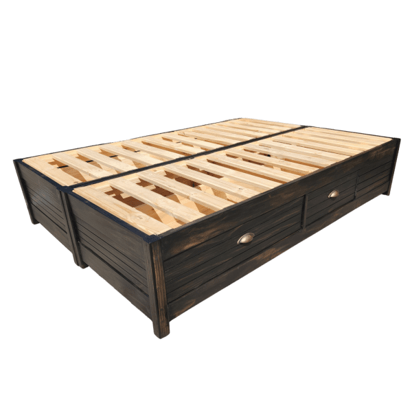 wooden Storage Bed Base with Drawers